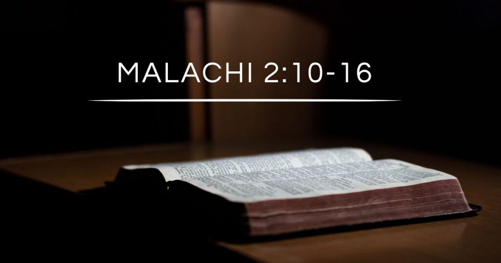 When Vows Break - Malachi 2 Pastor David Groendk
